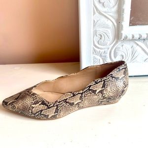 Snakeskin Ballet Flats